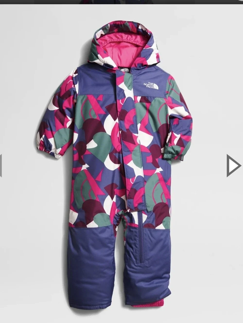 The North Face Baby Freedom Snow Suit. NWT. 0-3 Month. Mr. Pink Big Abstract.